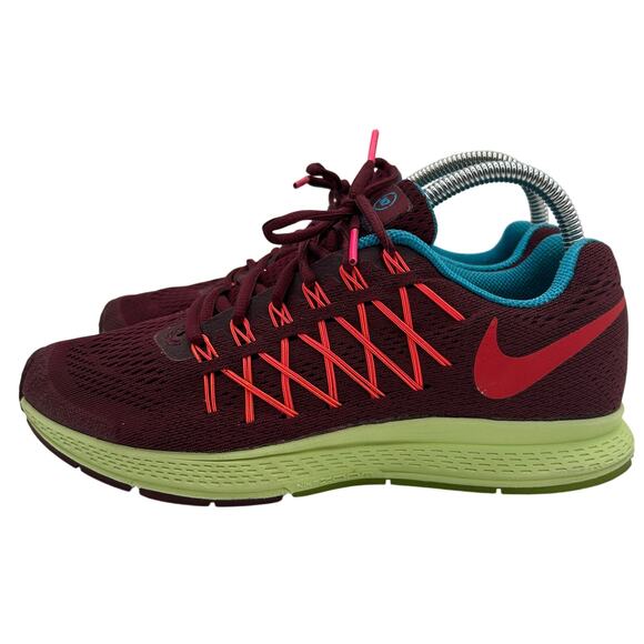 Nike Zoom Pegasus 32 N7 Shoes Women 8 Maroon Acteva Athletic Sneakers 811339-663 - Picture 1 of 8